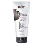 Itely Hairfashion RIFLESSI (BLACK) Maska regeneracyjna do odnawiania koloru włosów (czarny) - Itely Hairfashion RIFLESSI - castano2.jpg