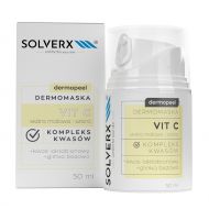 Solverx DERMOPEEL DERMOMASK VIT C Maska rozświetlająca cerę - Solverx DERMOPEEL DERMOMASK VIT C - 5907479386800-solverx-dermopeel-maska-wit.c-kart-50ml.jpg